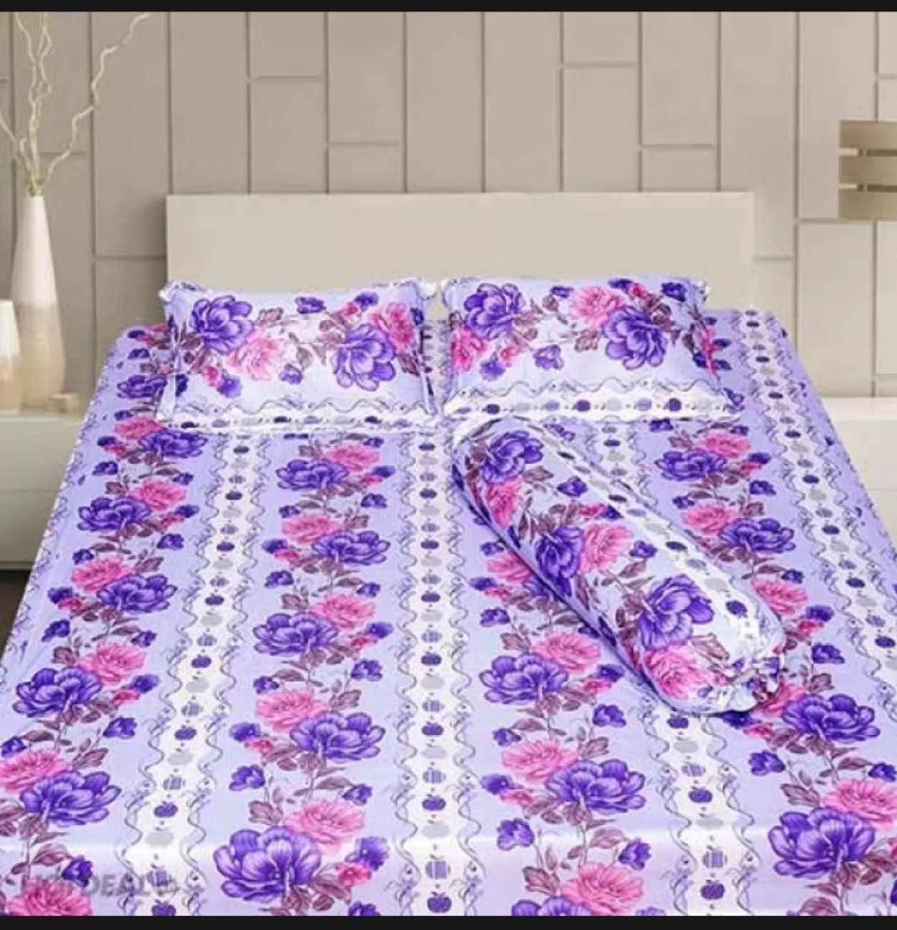 1 Drap thun lạnh giao màu ngẫu nhiên, không kèm áo gối 1m2x2m