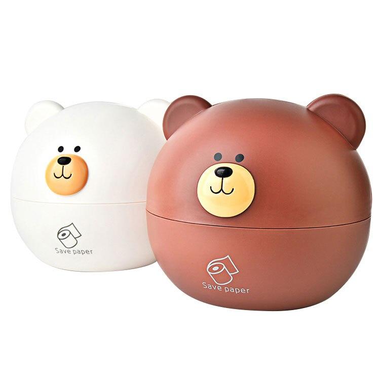 Cute bear tissue box Nordic Roll paper storage box Round Shaped Tissue Box Container Towel Napkin Tissue Holder