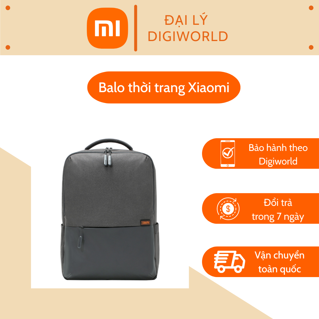 Ba lô Xiaomi Commuter Backpack- Hàng chính hãng - Balo Xiaomi thời thượng thanh lịch, rộng rãi, nhiều ngăn chưa, kháng nước