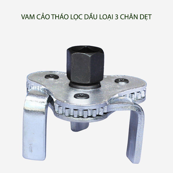 Cảo mở lọc dầu nhớt loại 3 chân dẹt, làm bằng thép mạ chống gỉ