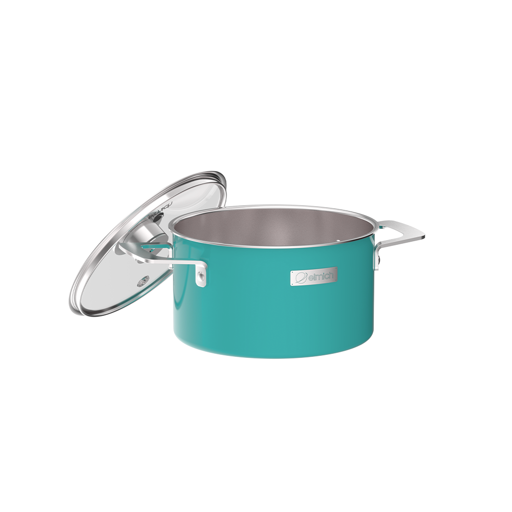 Nồi inox mầu, 3 lớp liền khối Elmich Hera - Hàng Chính Hãng