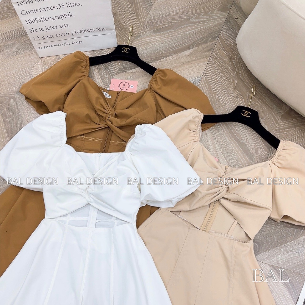 Váy Midi Xoắn Ngực Form Dài (kèm ảnh thật