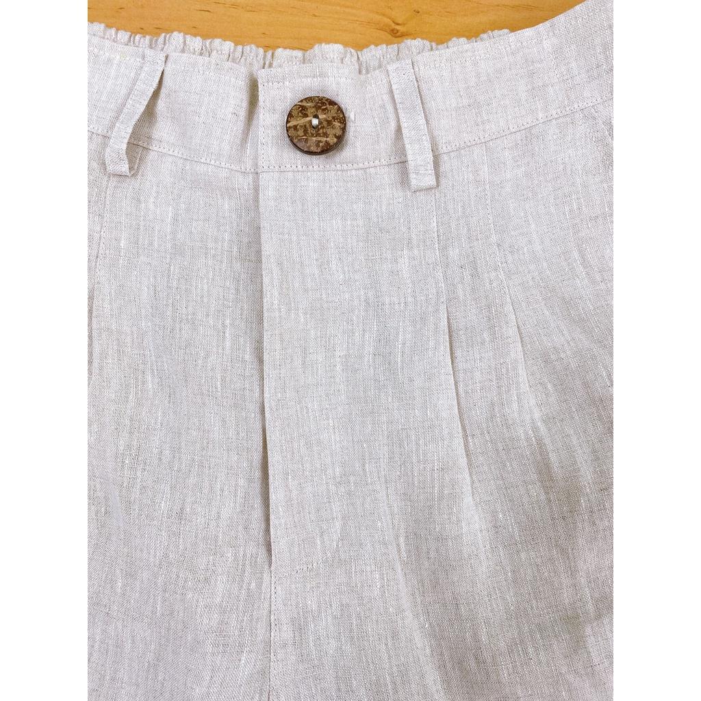 Quần short LINEN TƯNG Nhiều màu - Bigsize. Form rộng, hai túi sâu rộng. Hình thật. JUNE Q02
