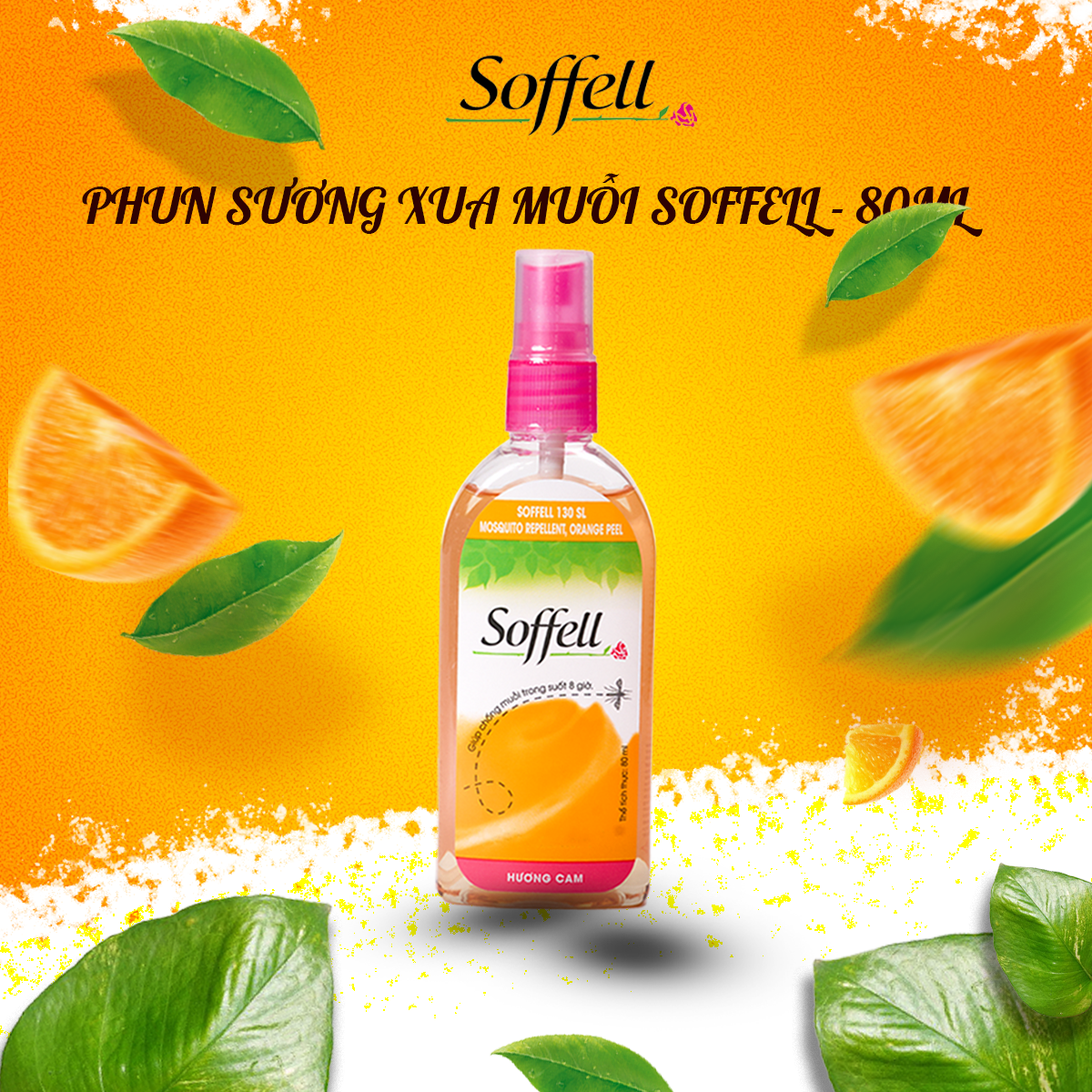 PHUN SƯƠNG XUA MUỖI SOFFELL - 80 ML