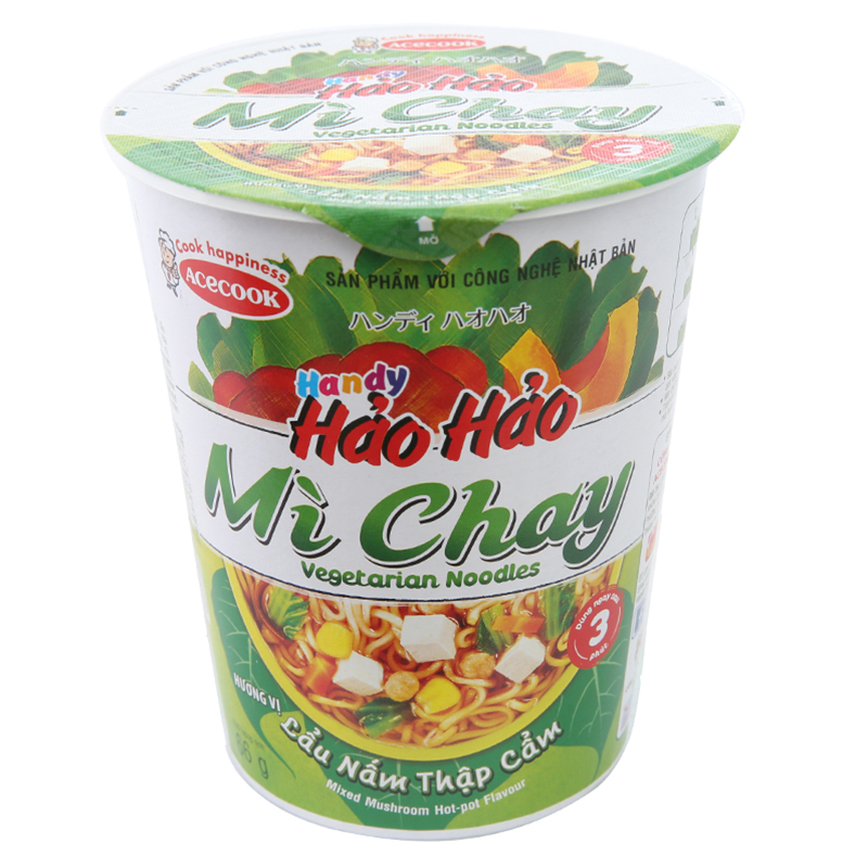 Mì Hảo Hảo chay Handy 66g thùng 24 ly
