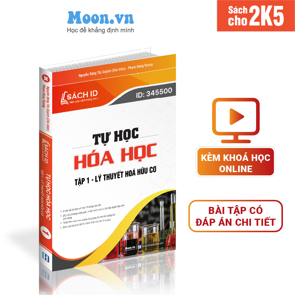 Sách hoá học luyện thi thpt quốc gia và đánh giá năng lực 2023, 3000 câu hỏi lý thuyết hữu cơ lớp 12