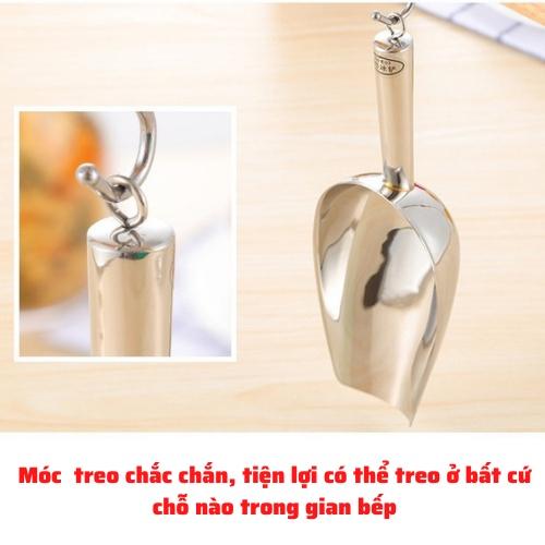 Muôi Inox xúc đá, dụng cụ múc đá,các loại hạt cà phê , bột,. muỗng đa năng chất liệu cao cấp không gỉ đa dạng kích thước