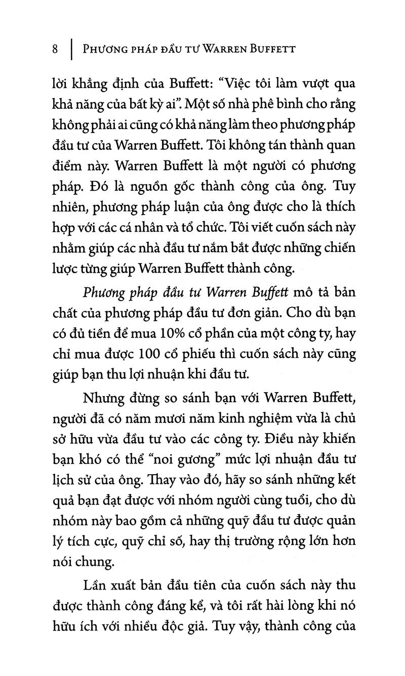 Phương Pháp Đầu Tư Warren Buffett (Tái Bản)
