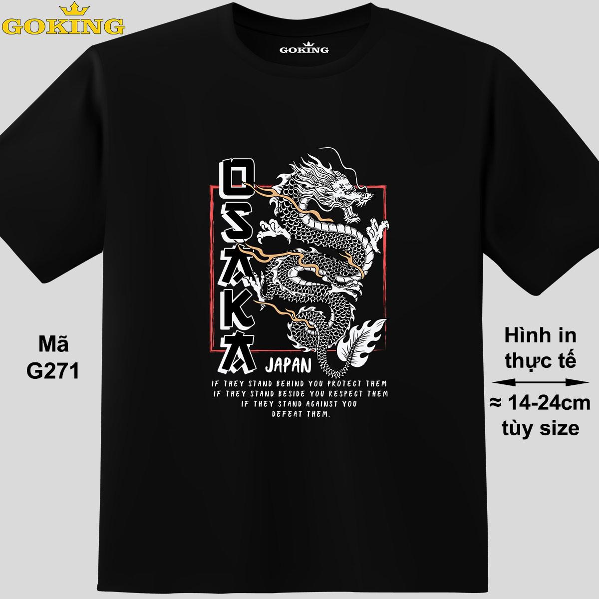 OSAKA, mã G271. Áo thun in đẹp cho nam nữ, cặp đôi, gia đình. Áo phông Goking hàng hiệu cao cấp