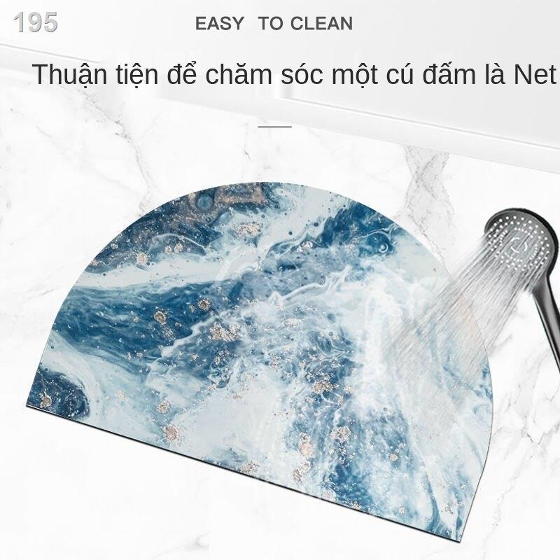 Đệm thấm bùn diatom tấm lót cửa nhà vệ sinh Thảm chống trơn trượt sàn nhanh khô