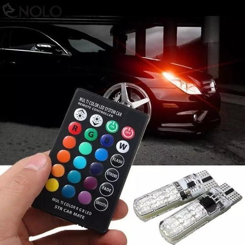 Đèn xi nhan demi xe máy 16 màu có remote điều khiển