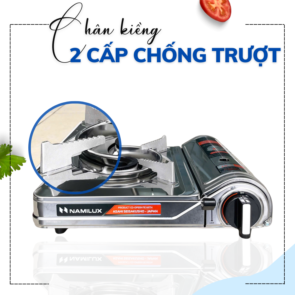 Bếp Gas Mini Cao Cấp Ngắt Gas An Toàn 2S │Giải Pháp Chống Nổ Lon Gas│Công Suất 2.6 Kw (2.200 kcal/giờ)│Hàng Chính Hãng