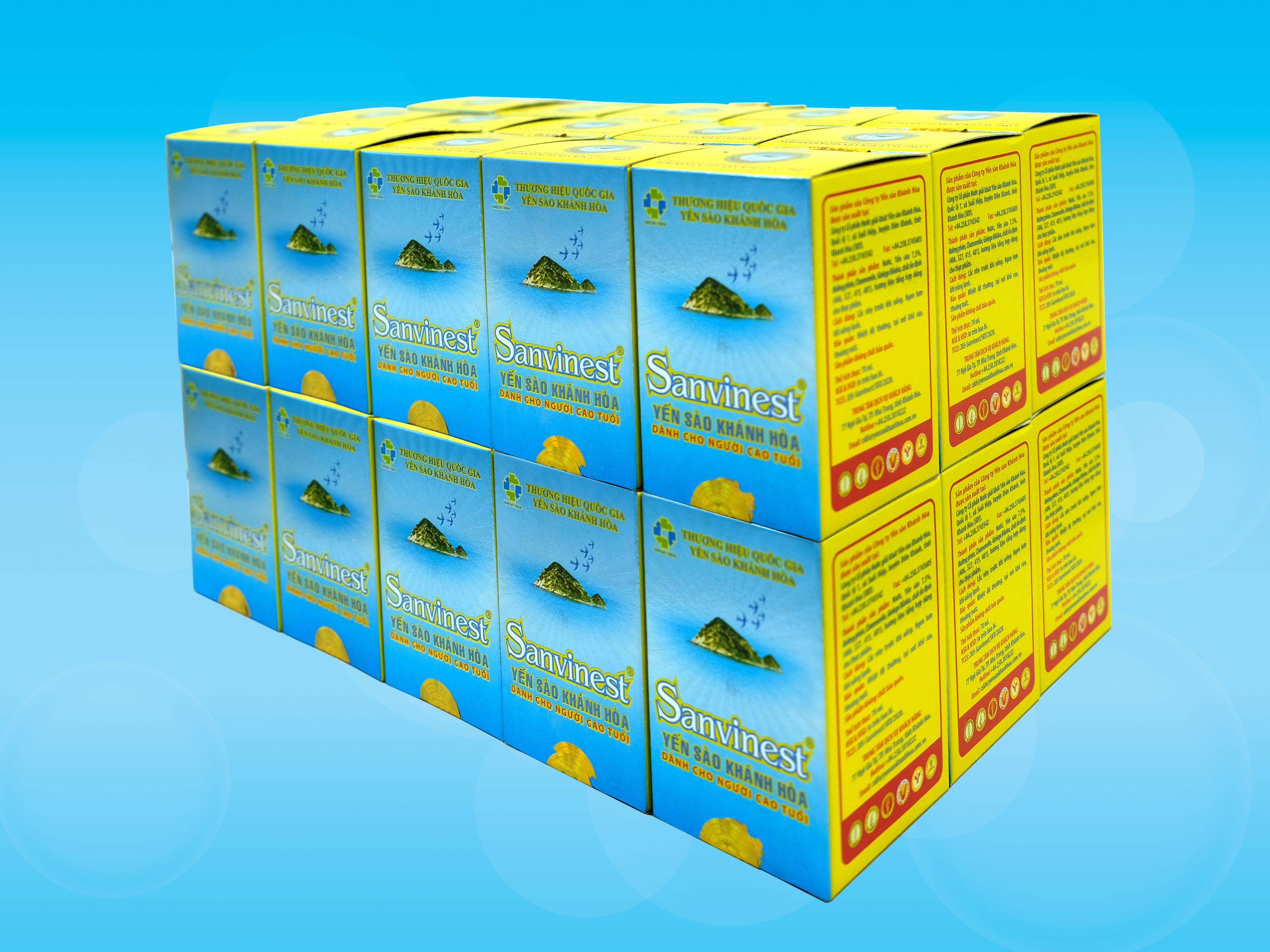 Nước yến sào Sanvinest Khánh Hòa dành cho người cao tuổi đóng lọ 70ml