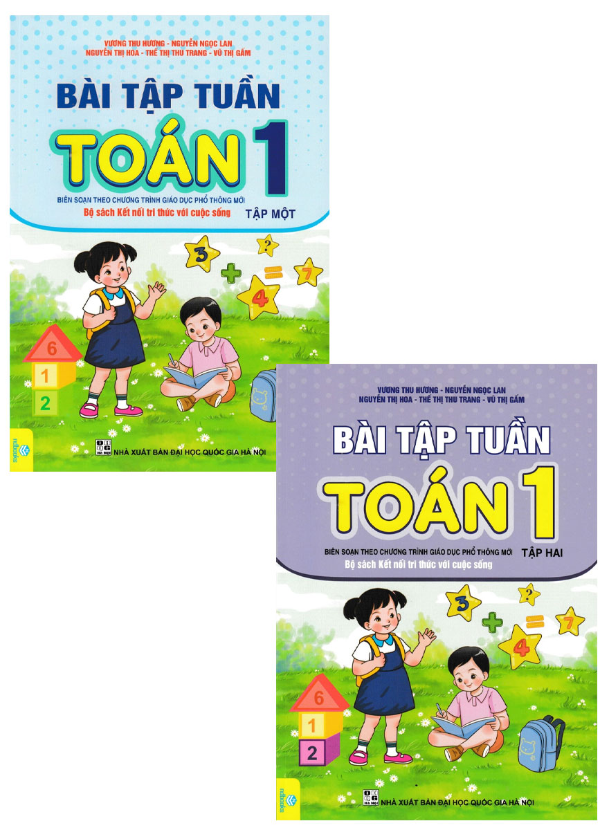 Combo Bài Tập Tuần Toán 1 Tập 1 + Tập 2 - Bộ Sách Kết Nối Tri Thức Với Cuộc Sống  - ND