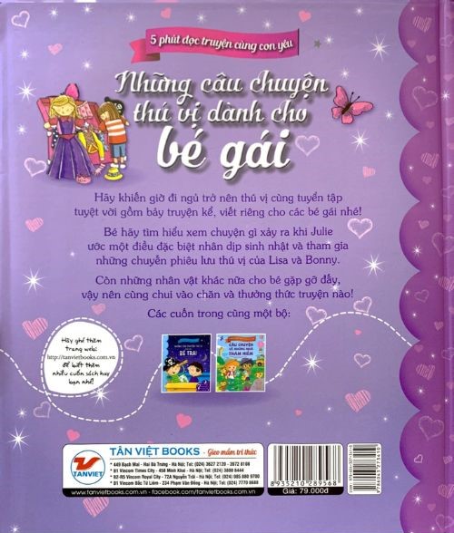 5 Phút Đọc Truyện Cùng Con Yêu - Những Câu Chuyện Thú Vị Dành Cho Bé Gái- 7 Câu Chuyện Mộng Mơ Để Cùng Bé Sẻ Chia