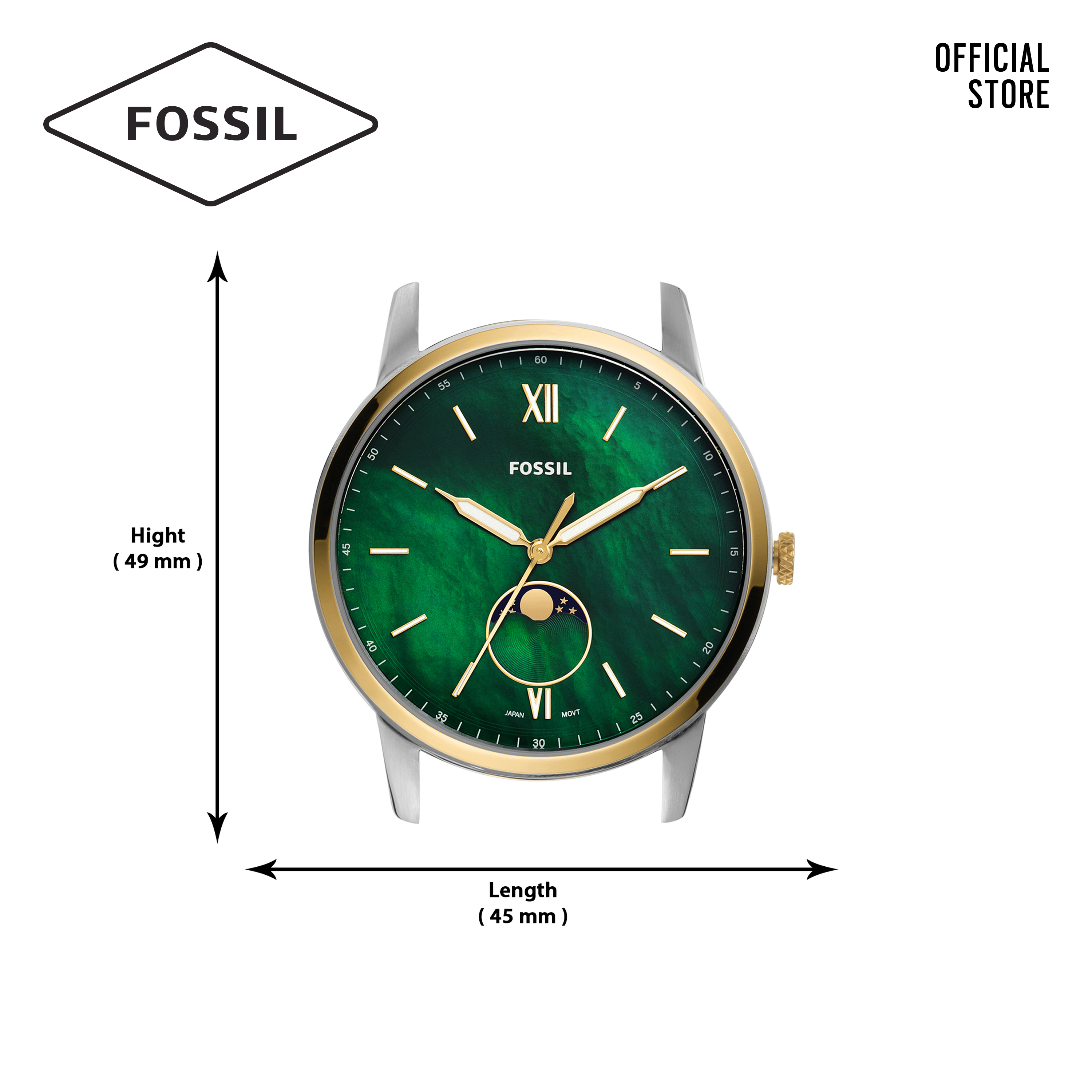 Đồng hồ nam FOSSIL Minimalist dây thép không gỉ FS5572 - màu vàng