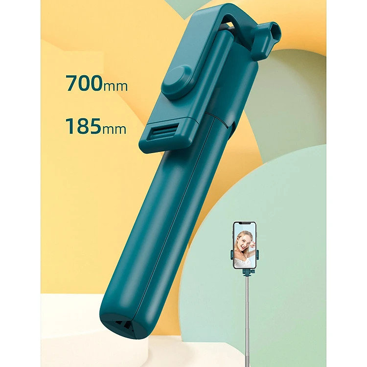 Gậy Chụp Hình Bluetooth R1 Kèm Giá Đỡ 3 Chân - Hàng chính hãng