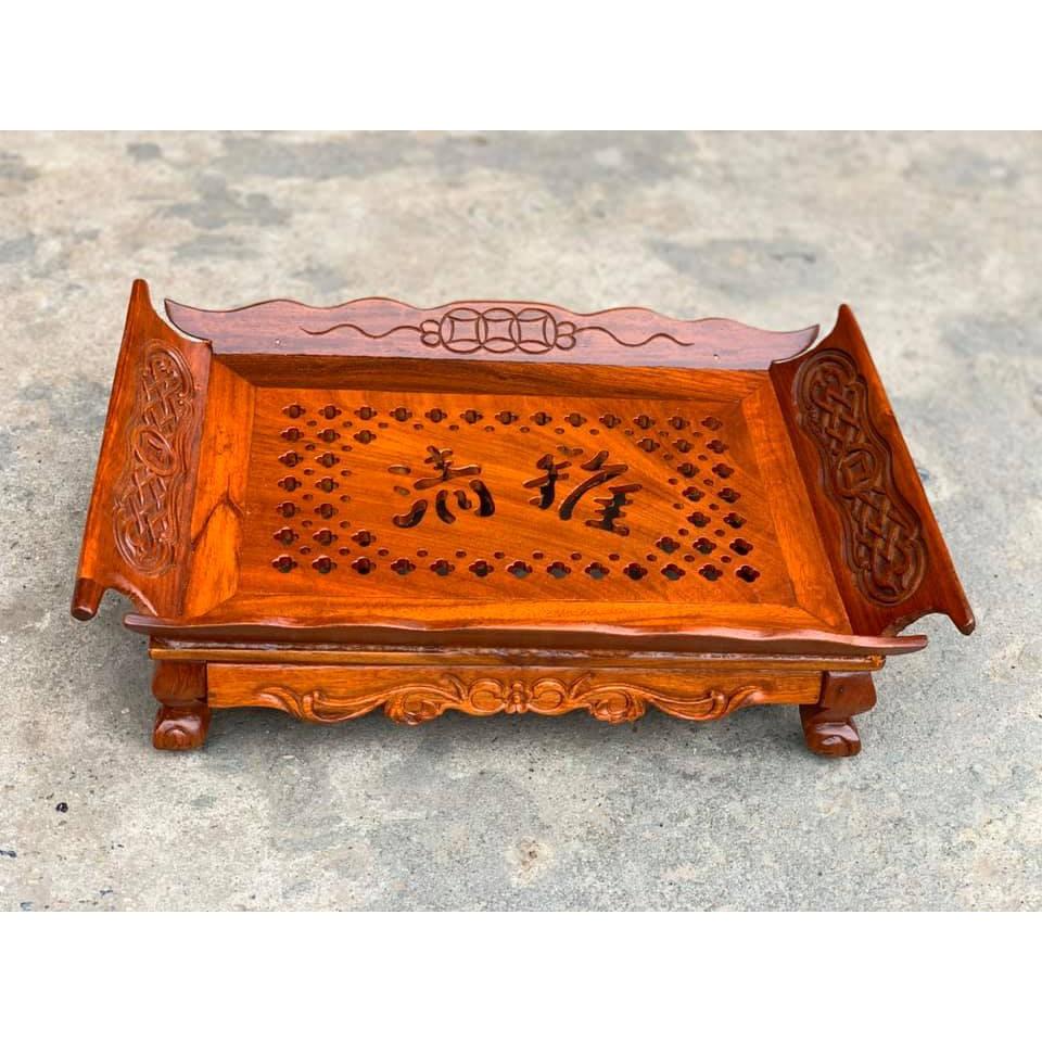 Khay trà thuyền-khổng minh-Bàn trà phòng khách gỗ hương