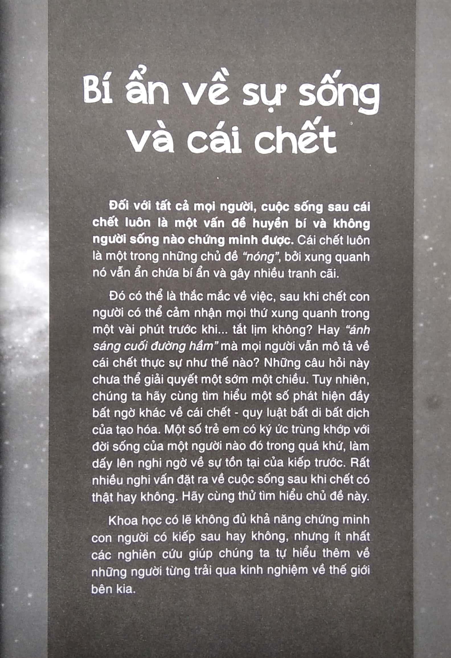 Bí Ẩn Mãi Mãi Là Bí Ẩn - Sự Sống Và Cái Chết