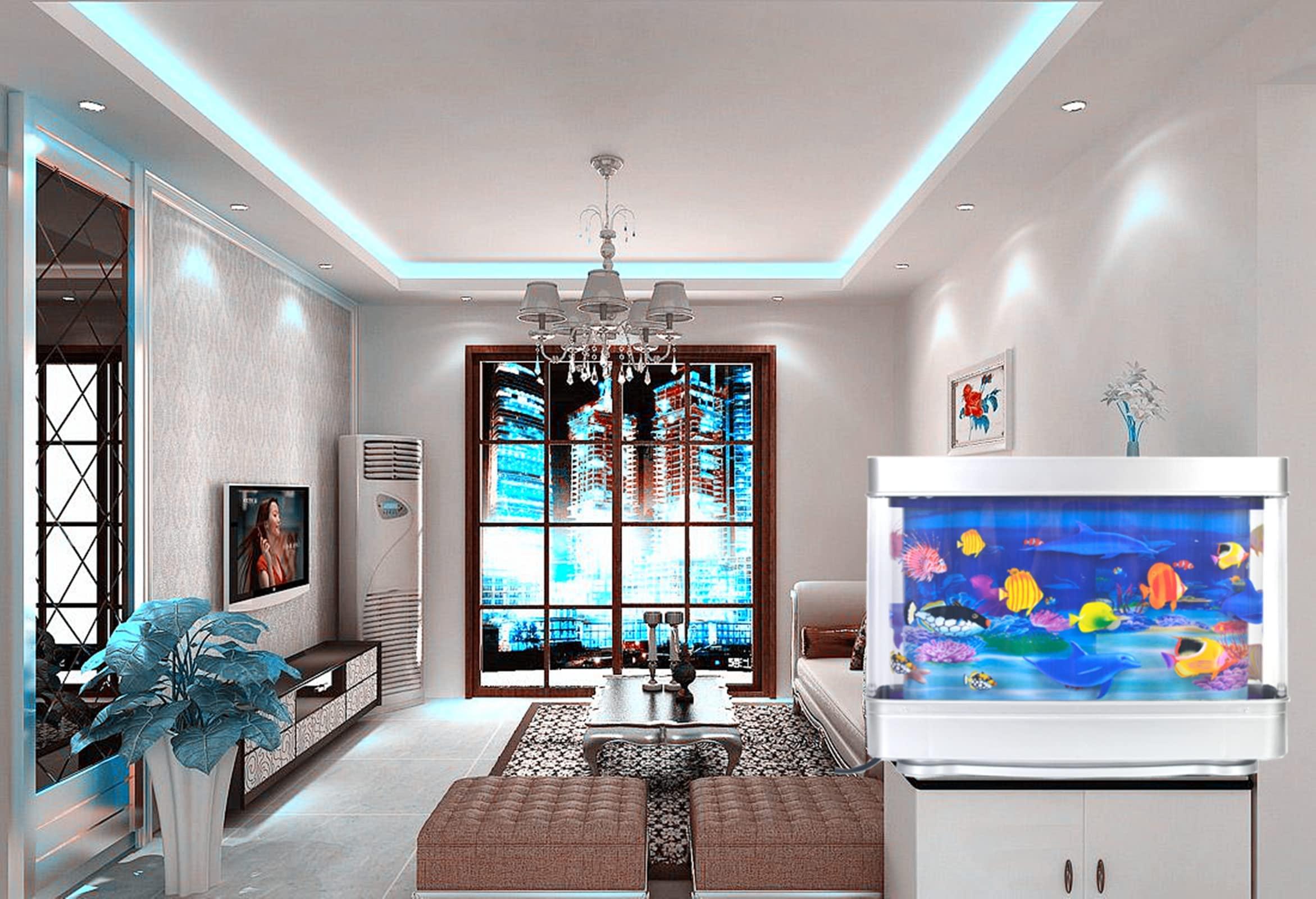 Ánh sáng hồ cá, đèn trang trí nhân tạo, đèn LED hồ cá ánh sáng, Đèn ban đêm tâm trạng, đồ trang trí cá, trang trí bể cá