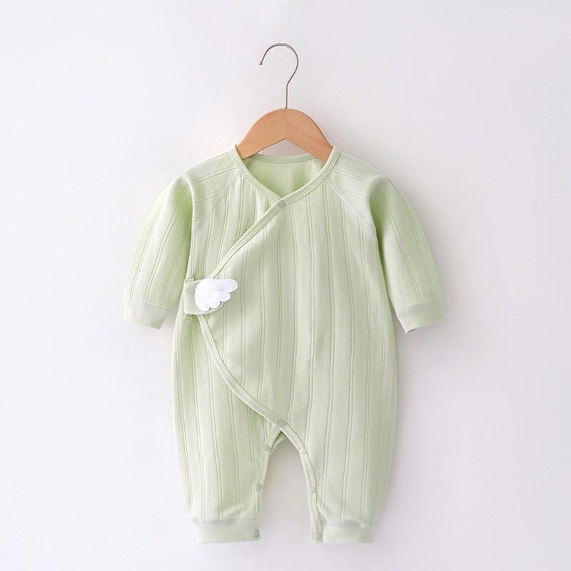 Body dài tay cho bé sơ sinh hình CÁNH TIÊN vải 100% ORGANIC COTTON