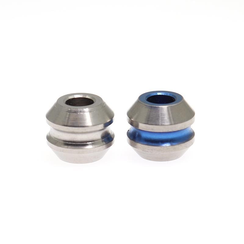 Móc Chìa Khóa Bằng Hợp Kim Titan Màu Bạc Và Xanh Dương DIY