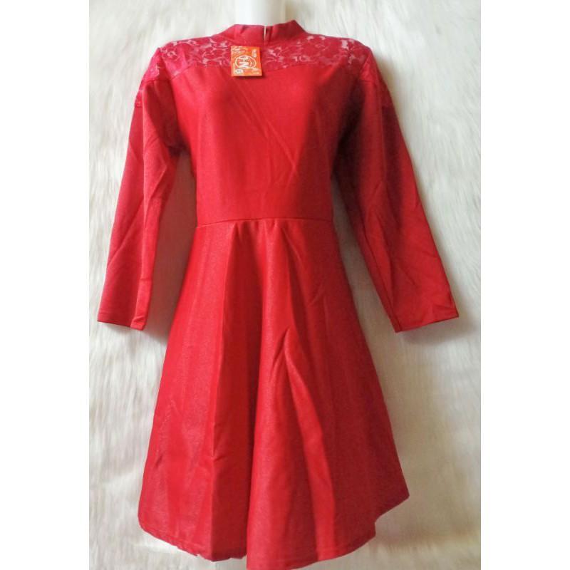 Đầm Nữ Dáng Xòe Ren Lưới Cực Xinh