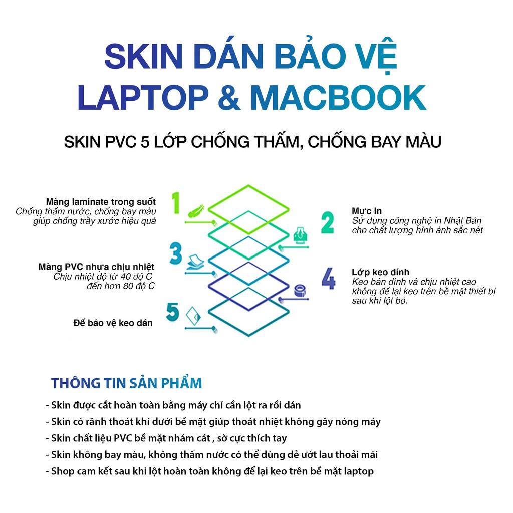 Miếng Dán Laptop Mẫu Hoa Lá HLH 017 - Skin Dán bảo vệ Laptop Dành cho tất cả các máy