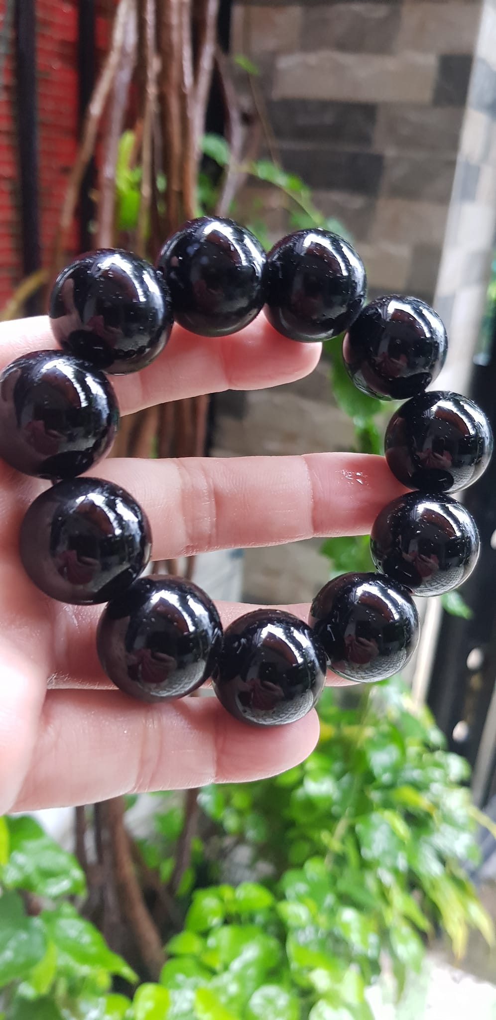 Vòng Tay May Mắn Nam Đá Mã Não Đen Đậm Đẹp size lớn 20mm Vòng chuẩn hợp các Anh mạng Thuỷ , mệnh Mộc ạ