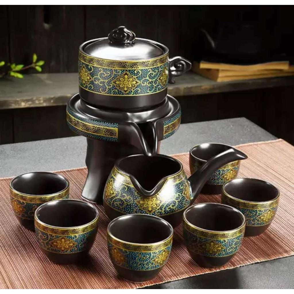 Bộ Ấm Chén Pha Trà Cối Xay -