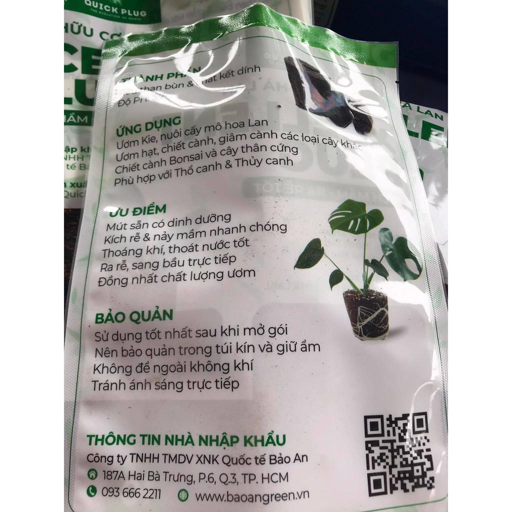 1 viên mút xốp hữu cơ ươm kie lan, ươm cây trồng