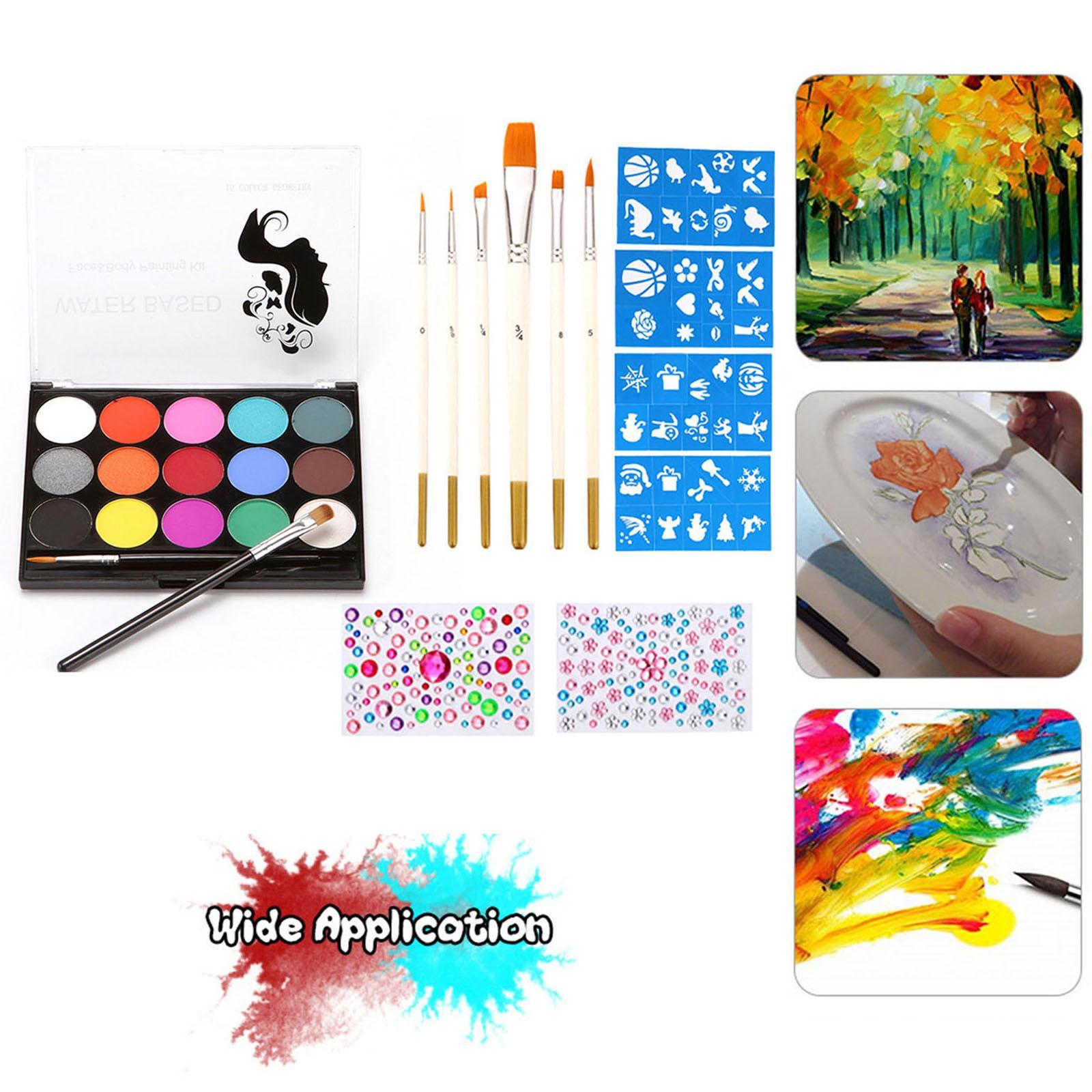 Face Body Painting  6 Brushes for Costume Parties Make up