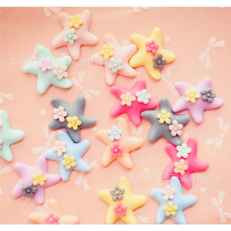 *HN* Charm ngôi sao gắn hoa cho các bạn trang trí vỏ ốp điện thoại, làm Jibbitz, DIY
