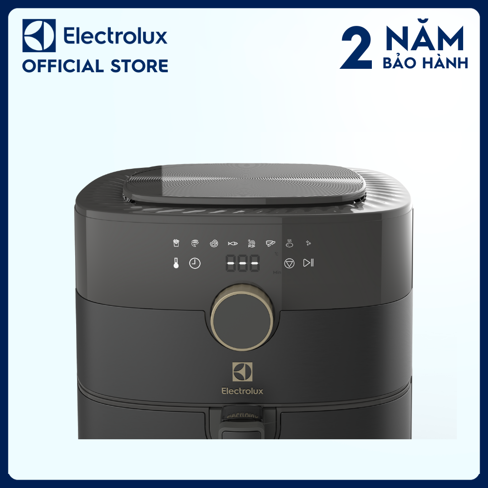 Nồi chiên không dầu Electrolux E6AF1-520K - Dung tích giỏ chiên 5 lít - 8 chương trình nấu [Hàng Chính Hãng]