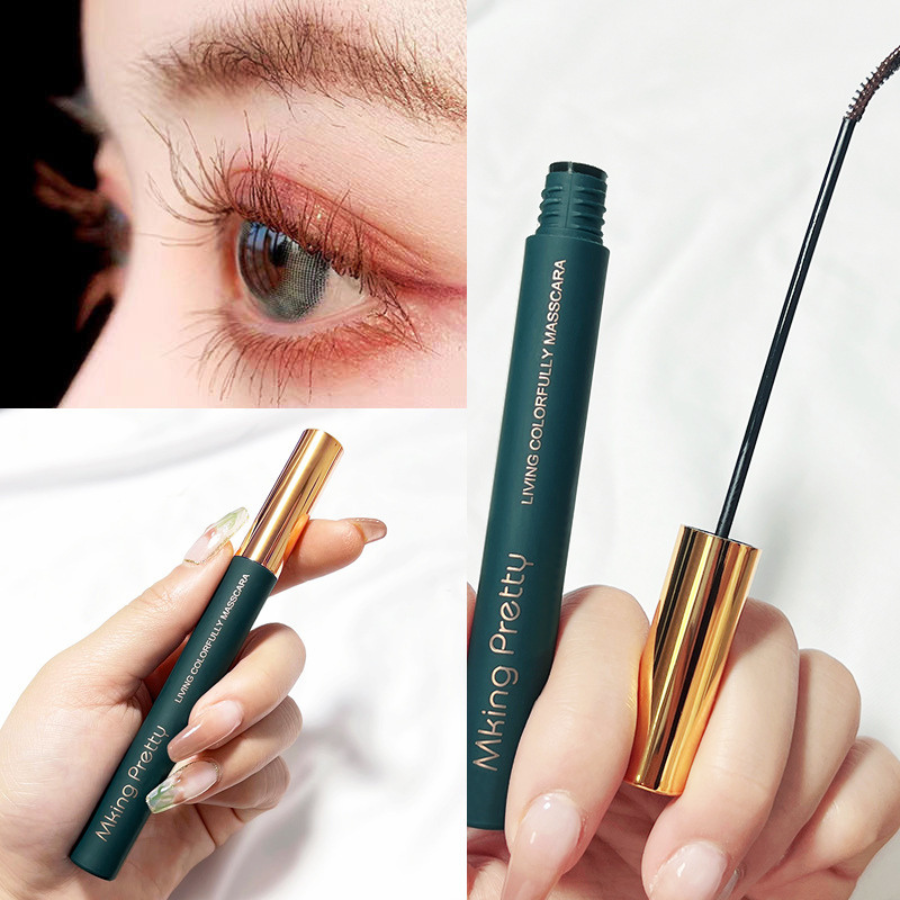 Dụng cụ chuốt mi cong dành cho nữ Boorui - Mascara chải mi cong dày tự nhiên, đầu cọ mảnh dài không lem không thấm nước, mồ hôi dụng cụ trang điểm chuyên nghiệp cho chị em - hàng chính hãng