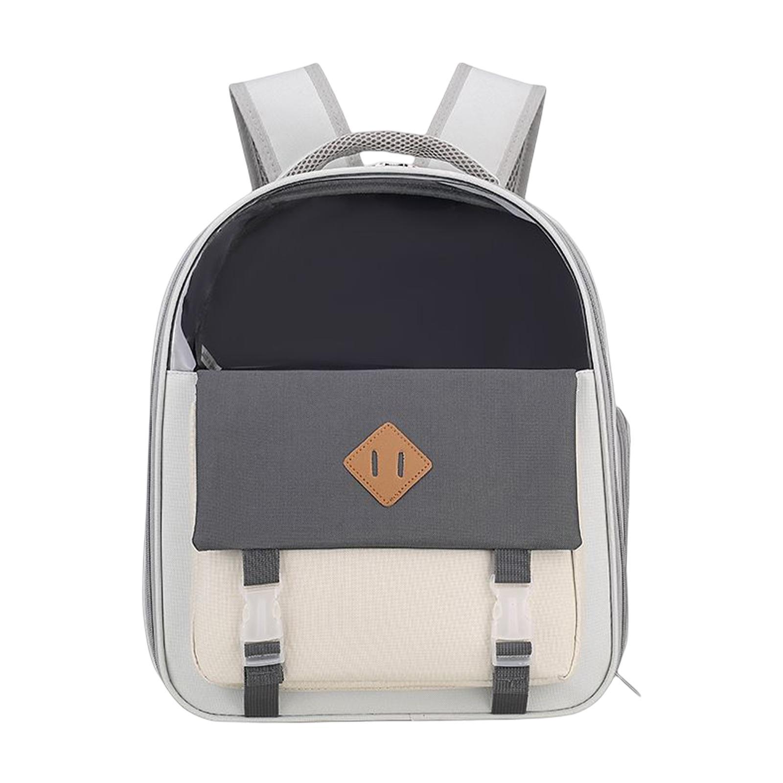 Portable Cat Carrier Backpack Ventilated Kitten Tote Dog Travel Bag Carrying Bag Dog Backpack for Walking Camping Hiking Traveling Outdoor