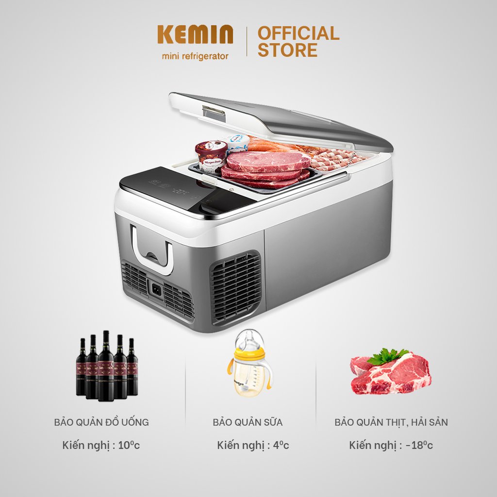 Tủ lạnh ô tô Kemin KM-26L Chính hãng - Làm đá siêu tốc