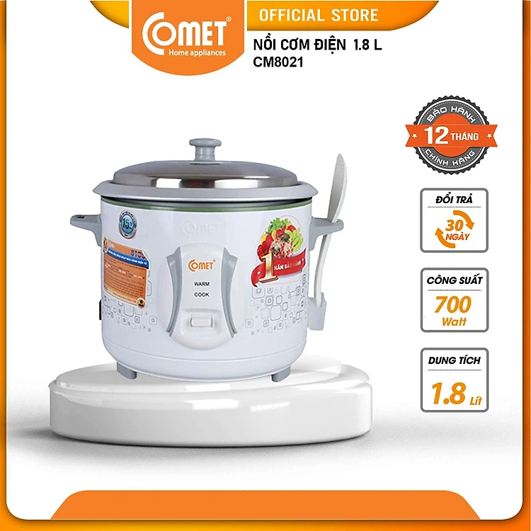 Nồi Cơm Điện Comet CM8021 - Hàng chính hãng