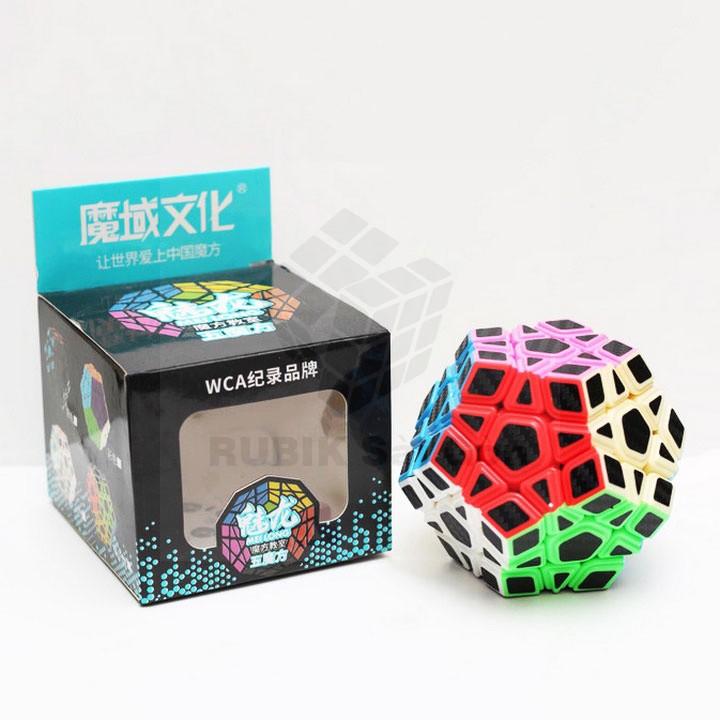 Khối Rubik Carbon Biến Thể 12 Mặt Megaminx - Rubic Ma Thuật Các Bon Biến Dạng - Ru Bíc Cacbon MoYu Meilong