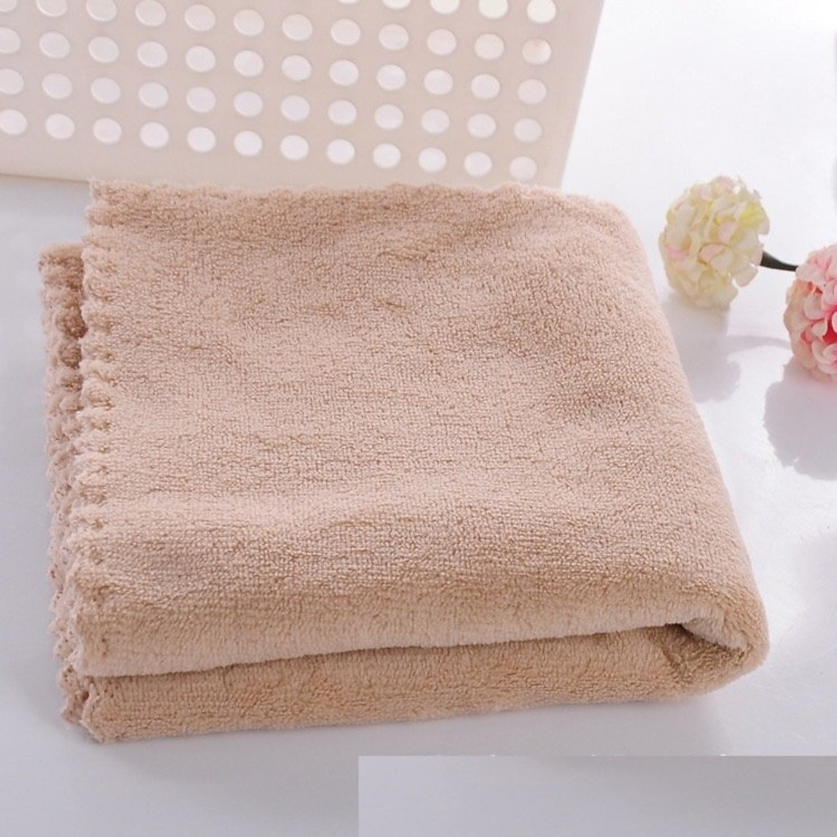 Khăn Mặt Lông Cừu Xuất Hàn MINIIN Siêu Mềm Mịn 50x30cm (Giao Màu Ngẫu Nhiên)