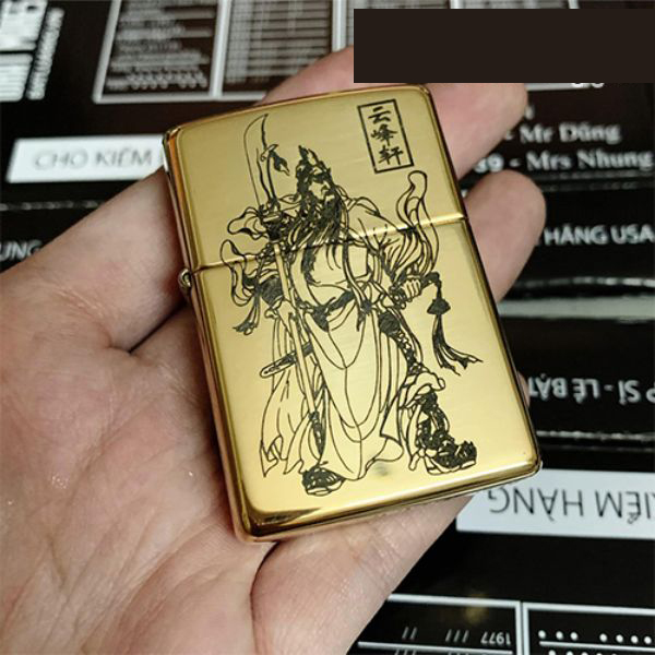 Bật Lửa ZIPPO BRASS QUAN CÔNG 15 – ZIPPO QC15