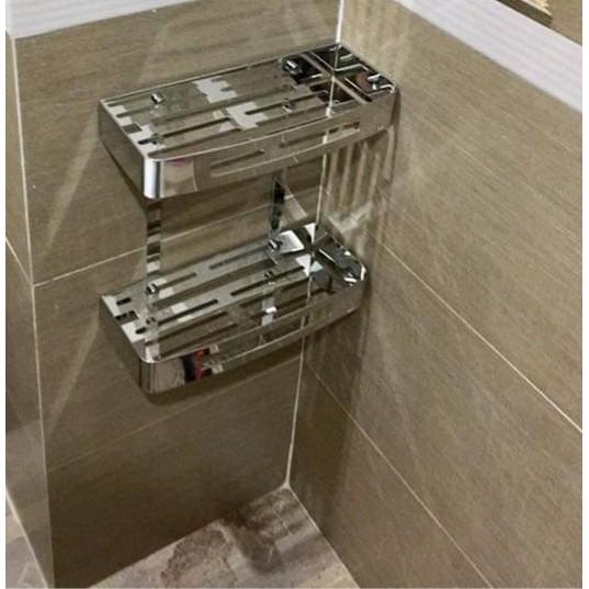KỆ 2 TẦNG NHÀ TẮM LÀM BẰNG INOX 304