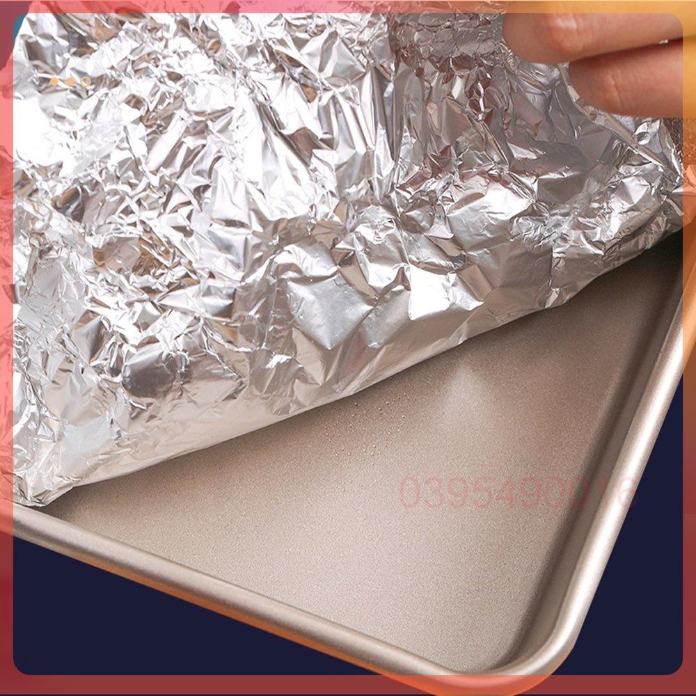 Cuộn Giấy Bạc Nướng Thực Phẩm ALUMINUM FOIL 30cmx10m dùng cho nồi chiên không dầu nướng thịt, cách nhiệt bọc thức ăn