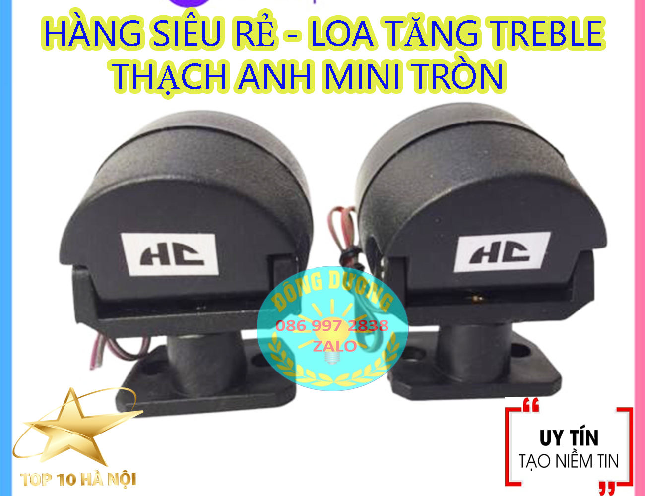 LOA SIÊU TREBLE MINI MD - 2K TRÒN  - GIÁ 1 ĐÔI - LOA TRỢ TRÉP