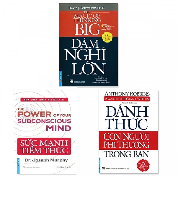 Combo 3 cuốn: Sức Mạnh Tiềm Thức, Đánh Thức Con Người Phi Thường Trong Bạn, Dám Nghĩ Lớn!