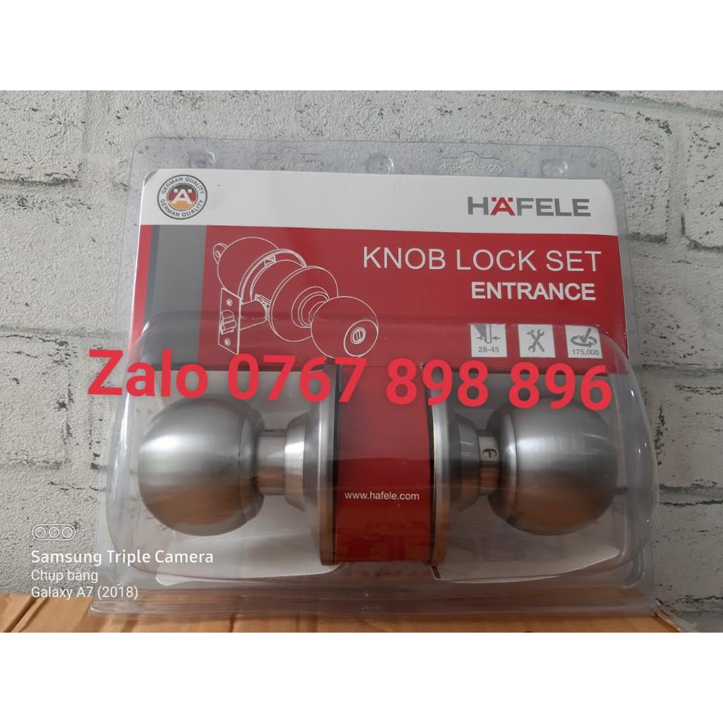 Tay nắm tròn =KL, cửa đi màu inox mờ Hafele 489.93.130( Hàng chính hãng)