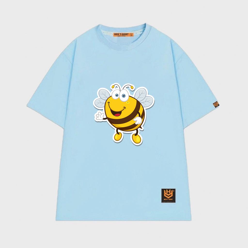 Áo thun unisex hình chú Ong vàng dễ thương Bee shirt áo thun tay