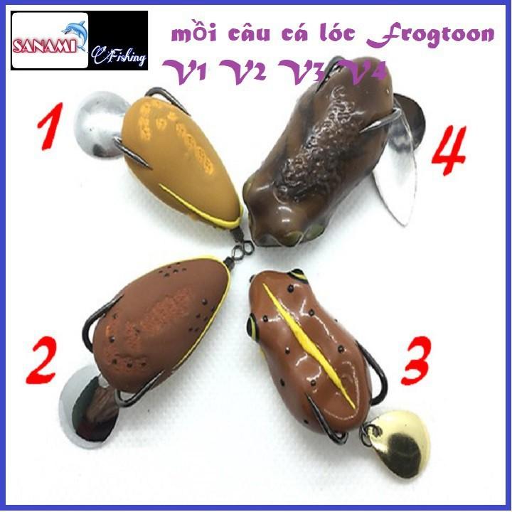 Mồi Câu Cá Lóc Frogtoon V1 V2 V3 V4 chuyên săn cá lóc..SANAMI