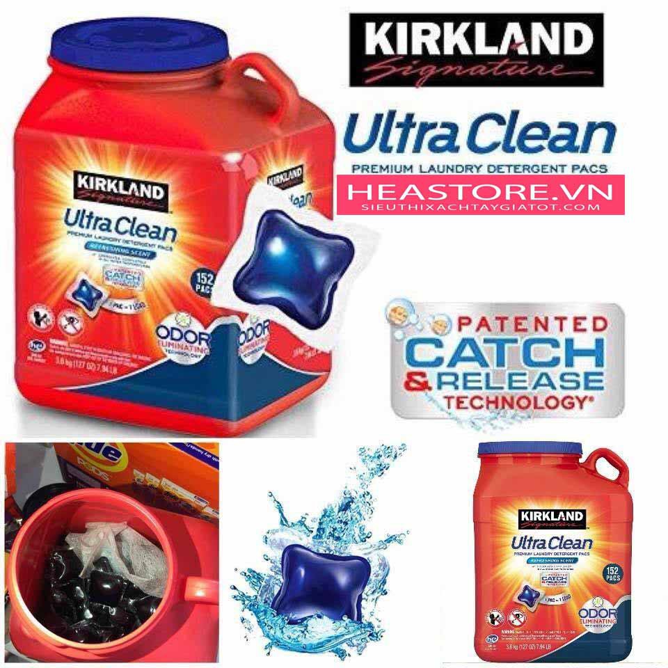 Viên giặt Kirkland Signature Premium - 152 viên -USA