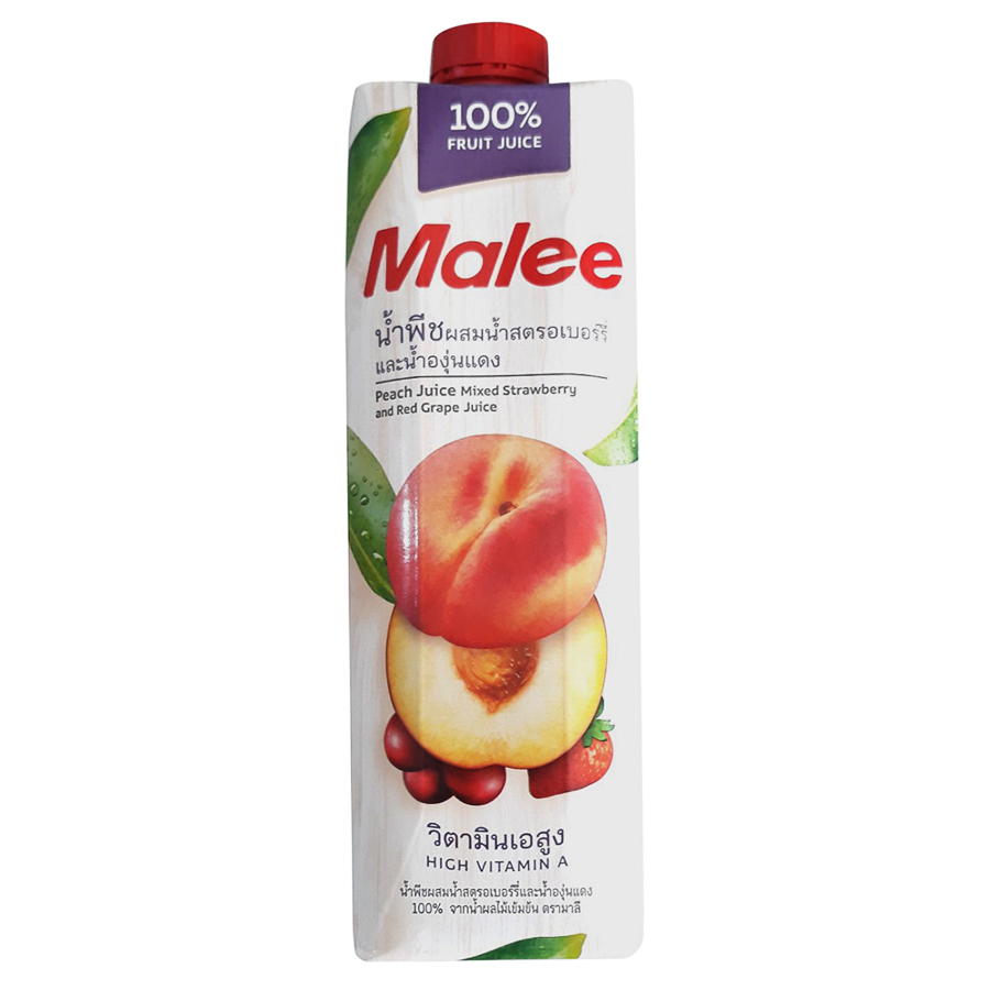 Nước ép đào & trái cây Malee - 1 lít